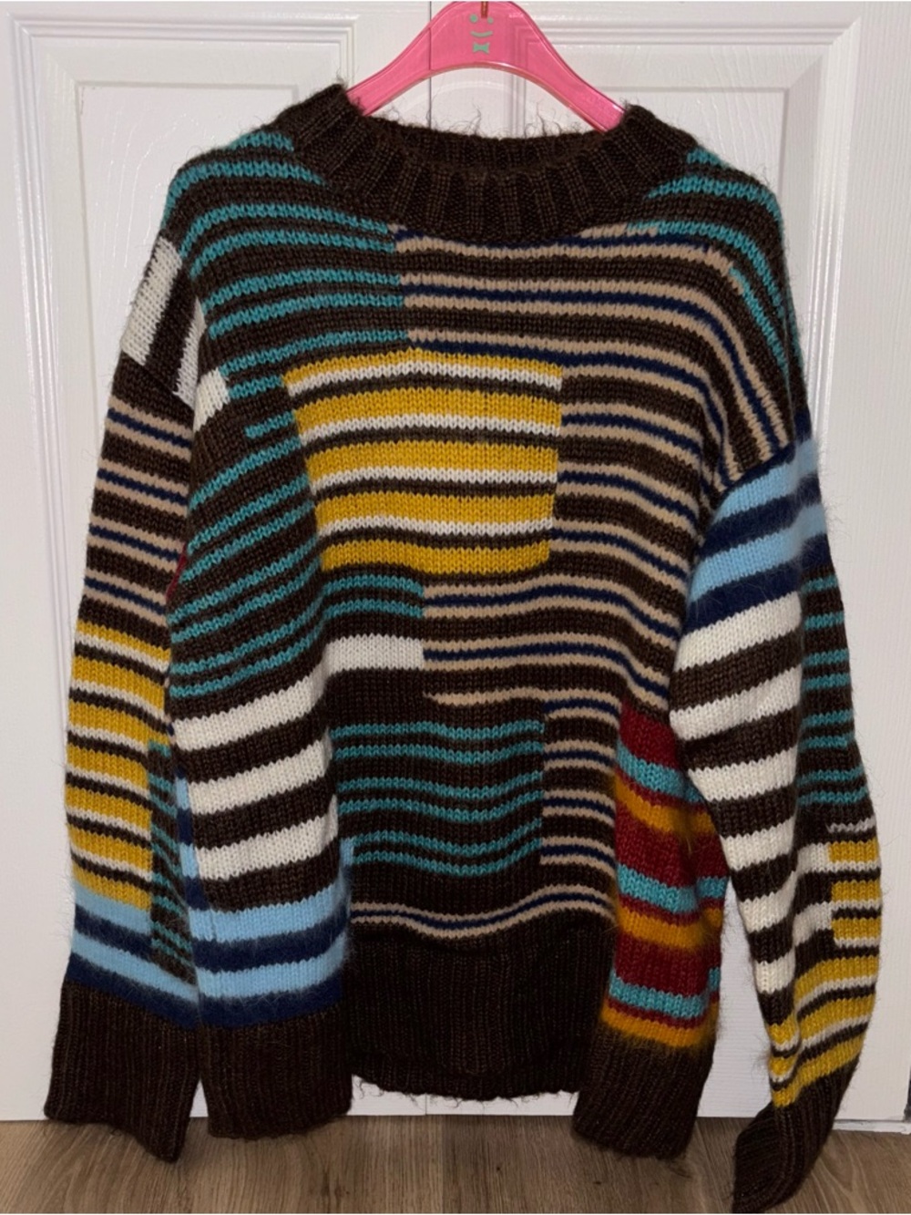 NWOT Danielle Guzio oversized striped sweater - Picture 2 of 5